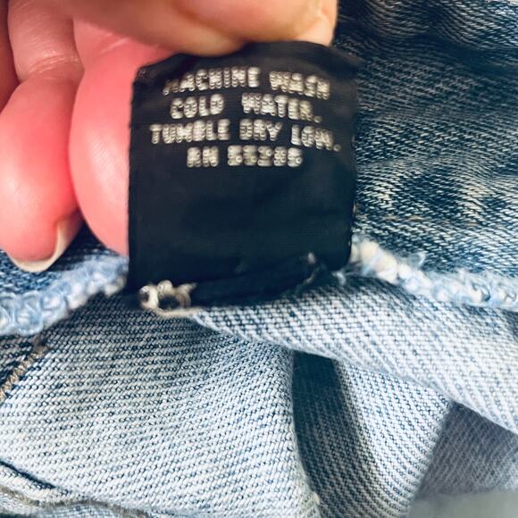 VTG EXP Shorts Denim Jean Ultra High Rise Rolled Hem 90s Mom Casual 11/12 - Picture 7 of 7